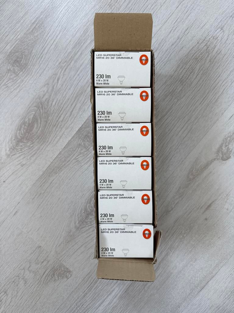 OSRAM LED SUPERSTAR MR16 20 36 Dimmable GU5.3 LED-lamp, Ophalen of Verzenden, Nieuw, Overige fittingen, Led-lamp