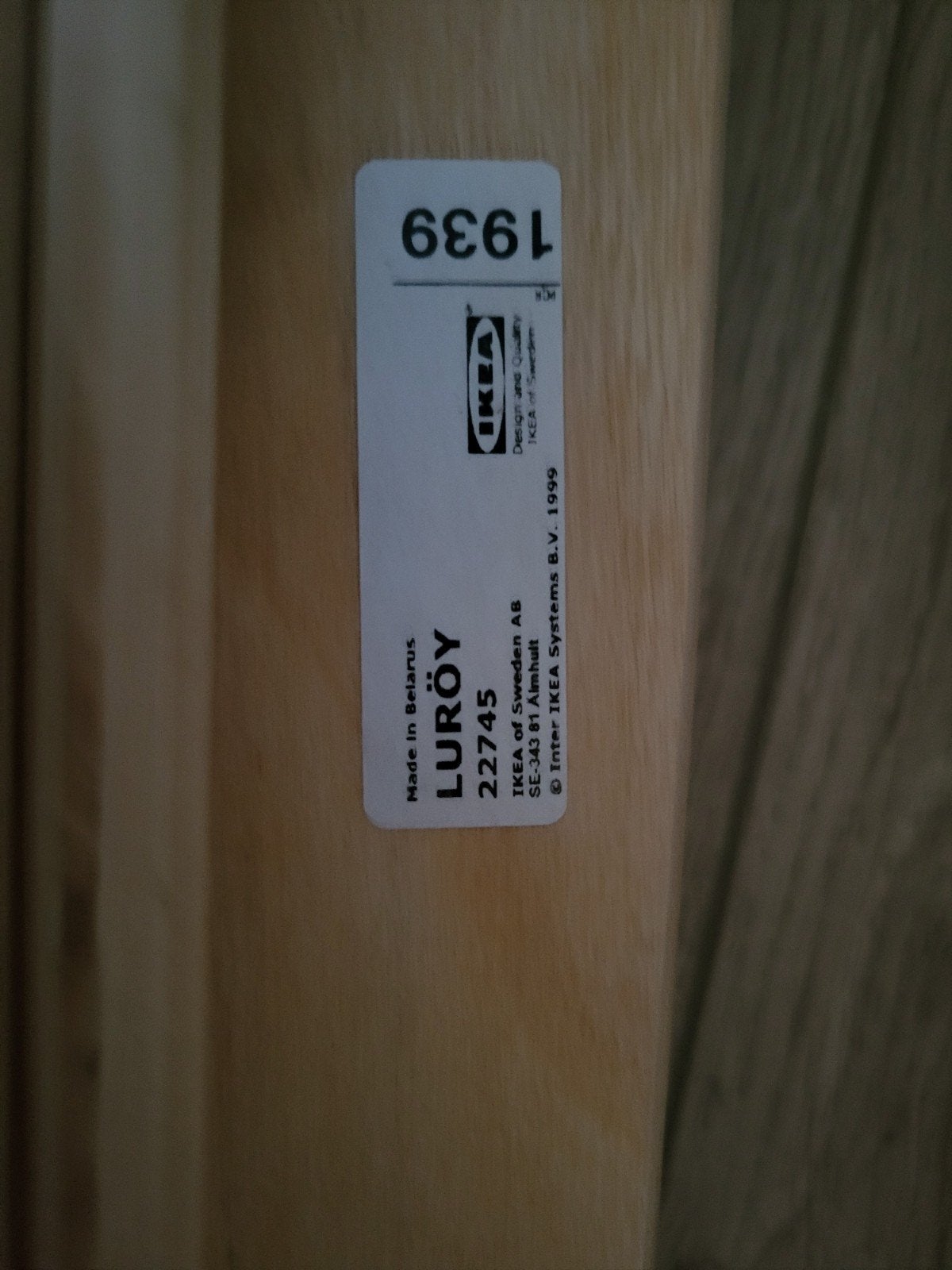 IKEA LURÖY Lattenbodem 90x200 cm, Gebruikt, 90 cm, Eenpersoons, Ophalen of Verzenden