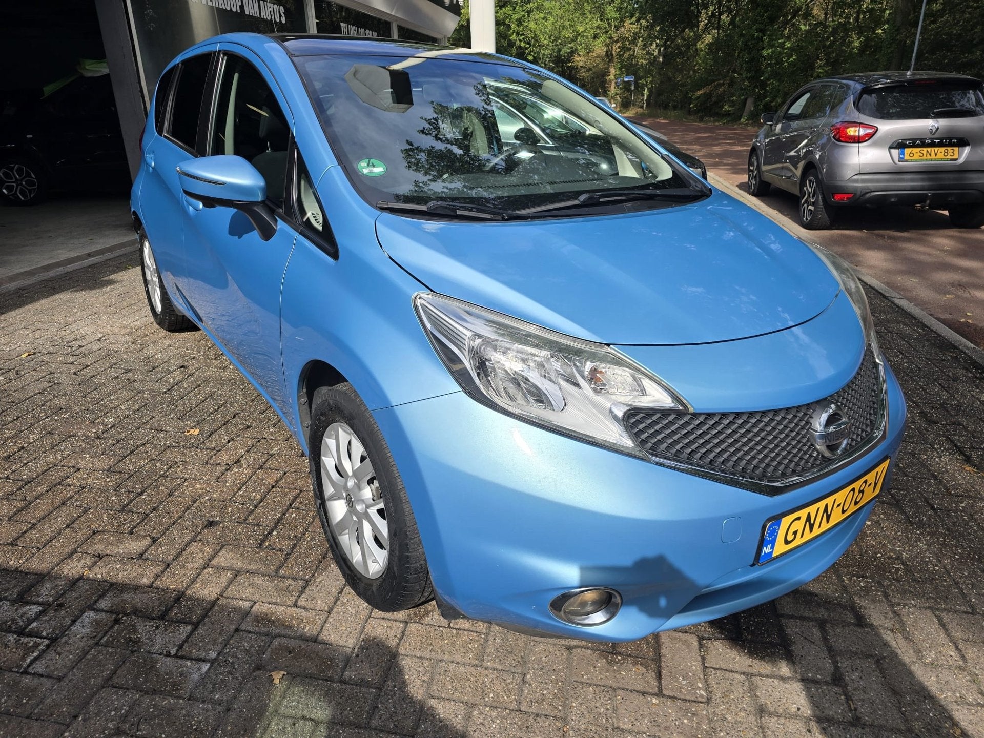 Nissan Note 1.2 Visia | NIEUWE APK | 3/6 OF 12MND GARANTIE |, Auto's, Nissan, Stof, Blauw, 1198 cc, Bedrijf