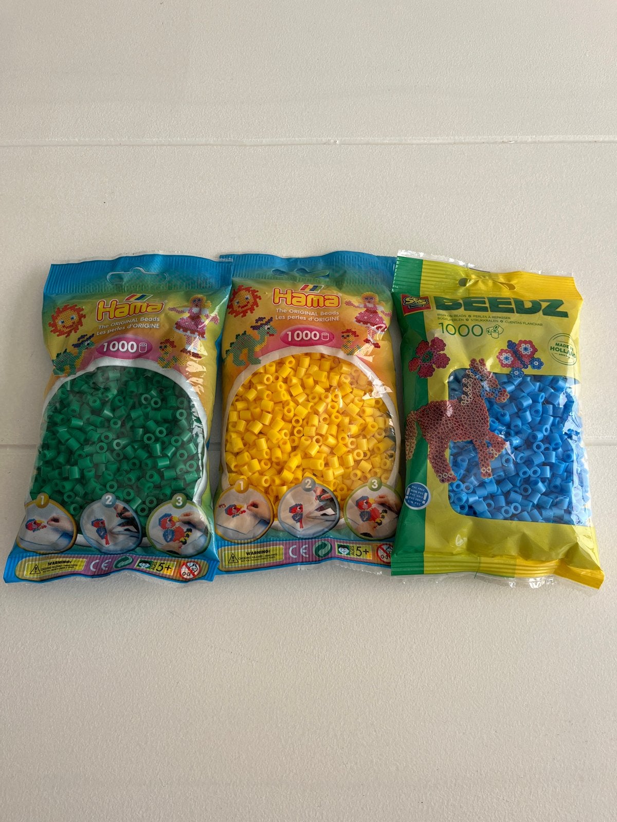 Hama strijkkralen - 3 zakjes (nieuw en ongeopend), Ophalen of Verzenden, Nieuw, Knutselen