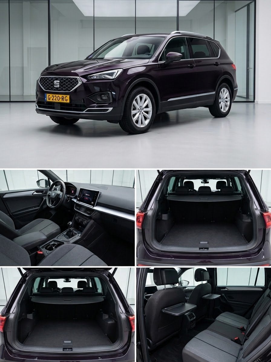 Seat Tarraco 1.5 TSI STYLE LIMITED EDITION 150pk 2019 Zwart, Auto's, Voorwielaandrijving, 4 cilinders, Zwart, Handgeschakeld