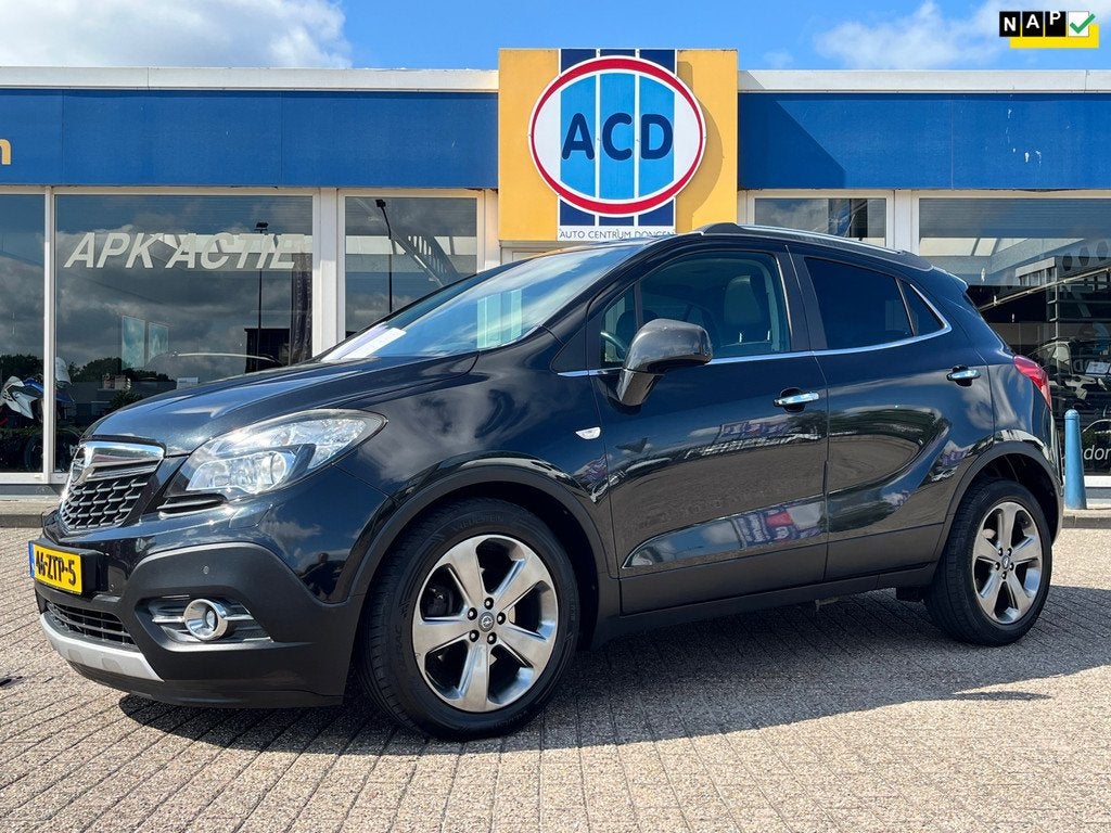 Opel Mokka 1.4 T Cosmo 4x4 | Leder | Sunroof | Trekhaak | 18, Auto's, Opel, Euro 5, 1325 kg, Gebruikt, Zwart