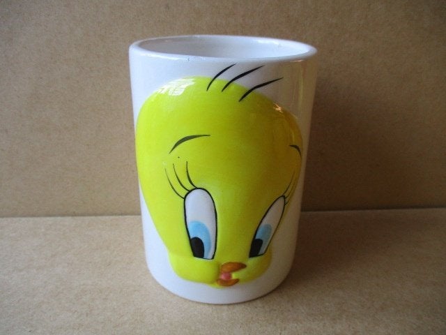 adv10500 tweety beker 3, Ophalen, Looney Tunes, Gebruikt, Overige typen
