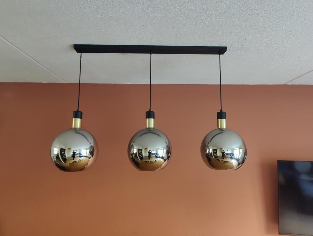 Lucide JULIUS Hanglamp - 3x E27 - Fumé, Huis en Inrichting, Lampen | Hanglampen, Ophalen, Modern, Industrieel, Zo goed als nieuw