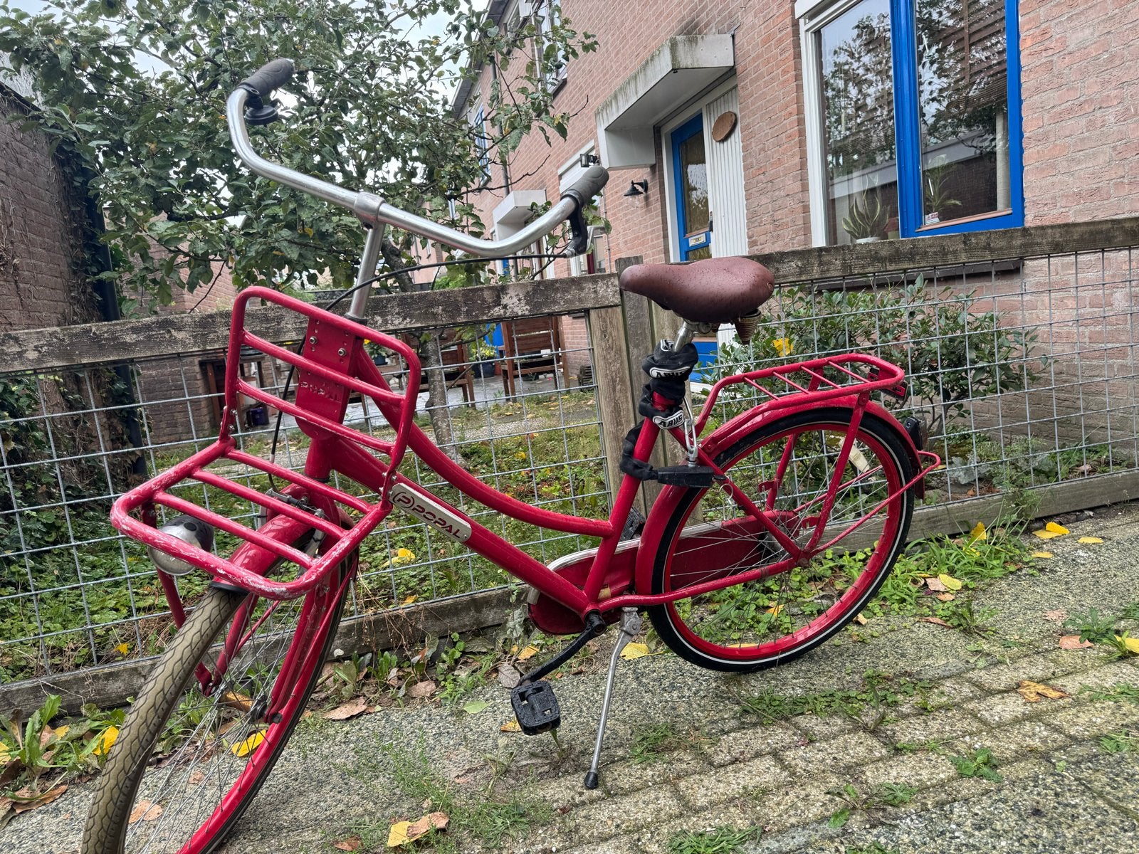 Rode transportfiets met 26 inch wielen, Velgrem, 50 tot 53 cm, Ophalen, Overige merken