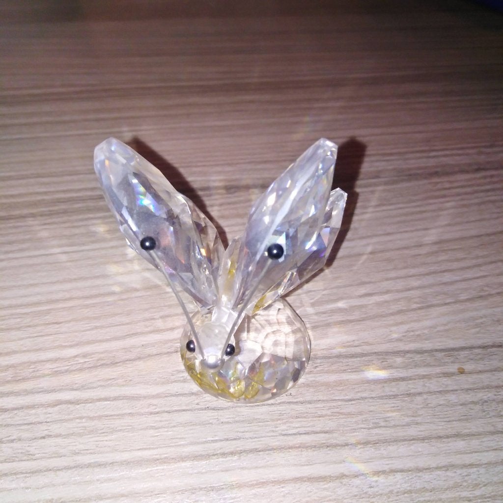 Vlinder met zilveren voelsprieten Swarovski - Zomerse weide, Verzamelen, Swarovski, Ophalen, Zo goed als nieuw, Figuurtje