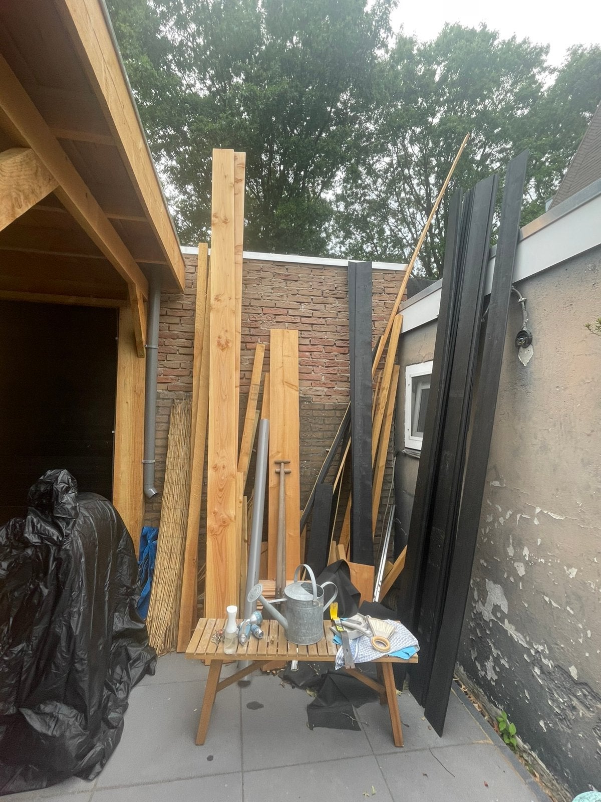 Resthout (douglas), Ophalen, Zo goed als nieuw, Planken, Hardhout