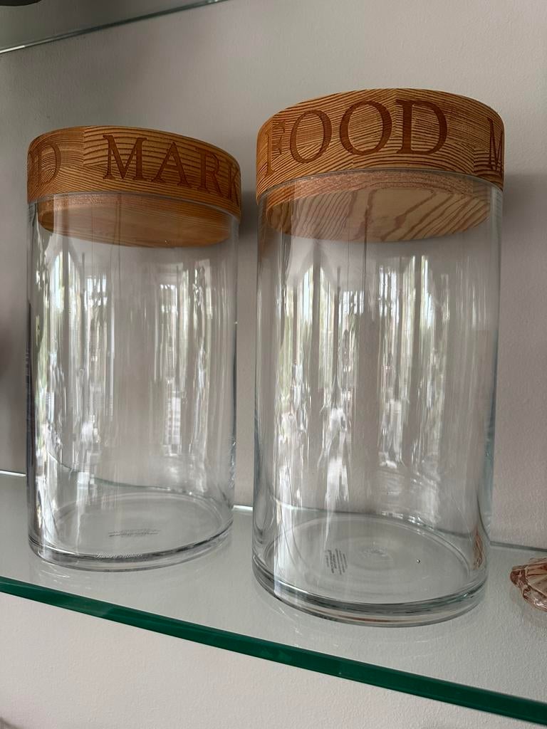 Rivièra Maison Food Market Voorraadpot 2x, Ophalen, Zo goed als nieuw