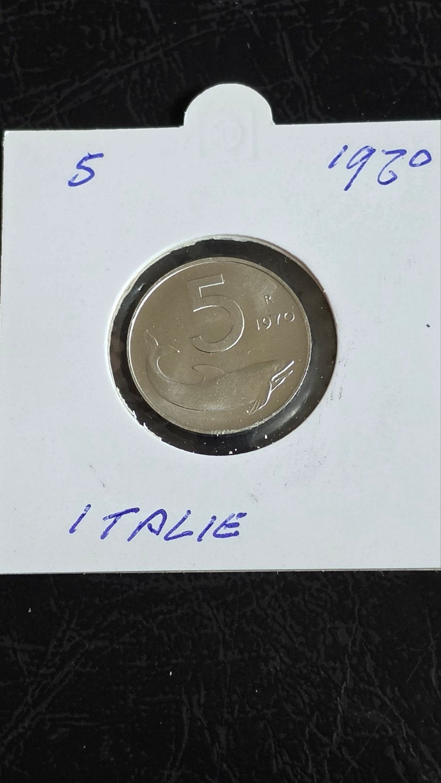 Italiaanse 5 Lire munt uit 1970, Postzegels en Munten, Ophalen of Verzenden, Losse munt