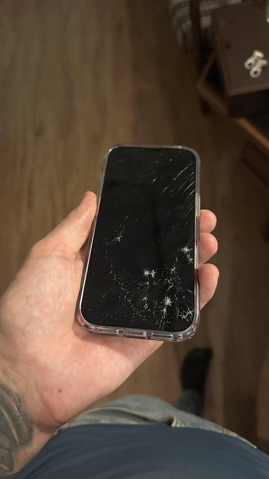 iPhone 17 pro  - Screen Glass broken everything working, Telecommunicatie, 256 GB, Blauw, Nieuw, Ophalen of Verzenden