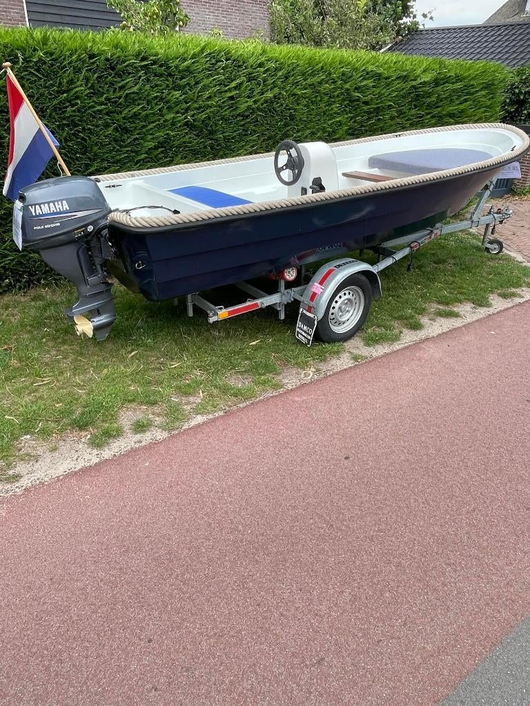 Shetland GH14 + Yamaha 15PK 4-takt + Trailer €3.750, Ophalen, Zo goed als nieuw