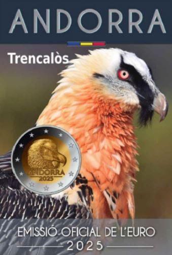 Andorra 2 euro 2025 BU - De lammergier, Verzenden, Overige landen, 2 euro