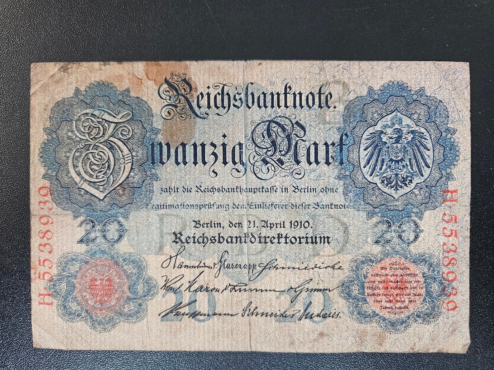 Duitsland pick 40b 1910, Postzegels en Munten, Bankbiljetten | Europa | Niet-Eurobiljetten, Ophalen of Verzenden, Duitsland, Los biljet