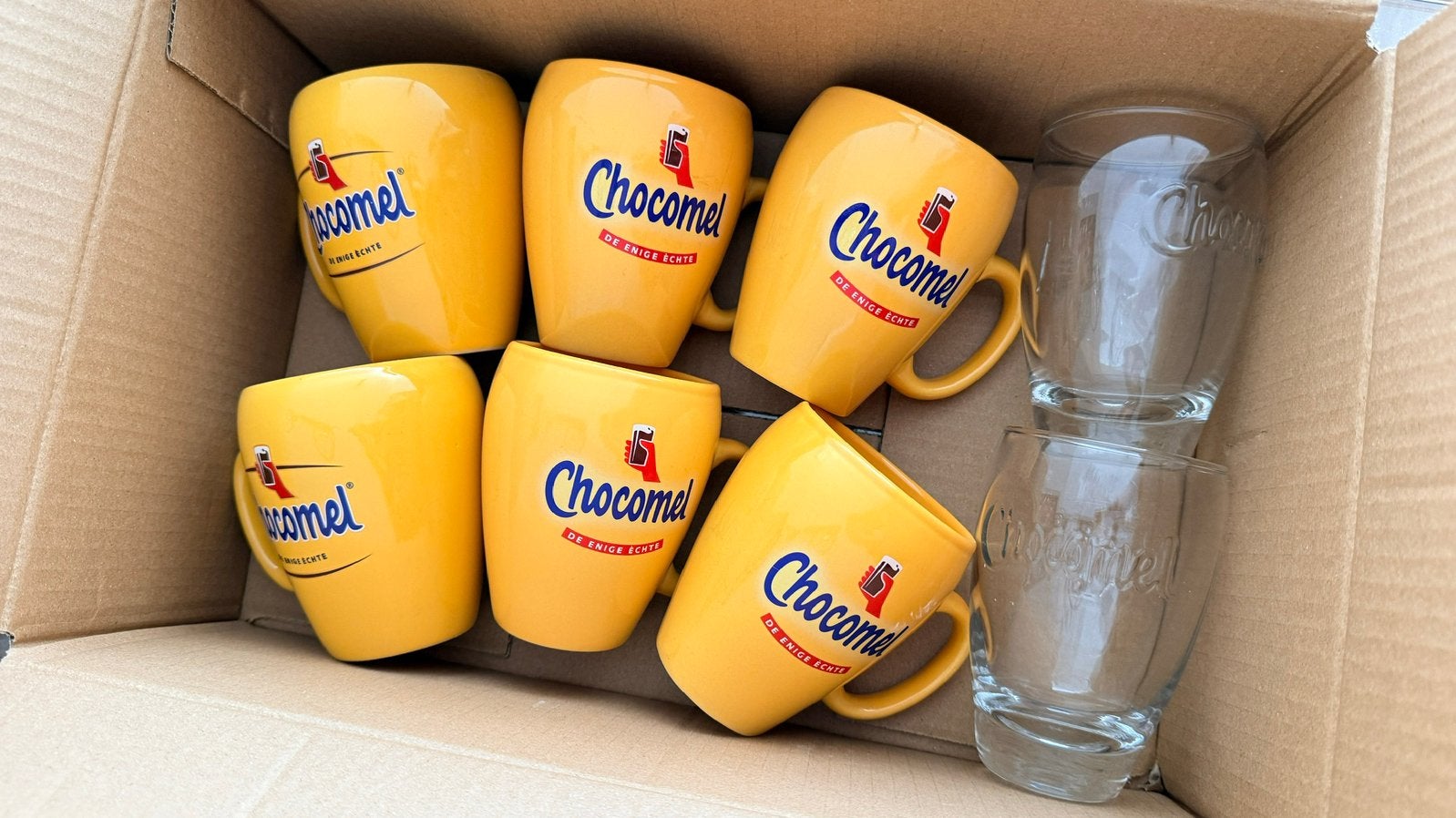 Chocomel glazen, Ophalen, Glas, Overige stijlen, Glas of Glazen