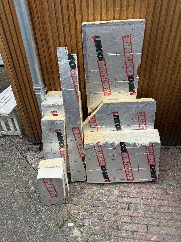 Restanten PIR isolatie 8, 9 en 10 cm dik, Ophalen, Dakisolatie, Zo goed als nieuw, Hardschuim (Pir)