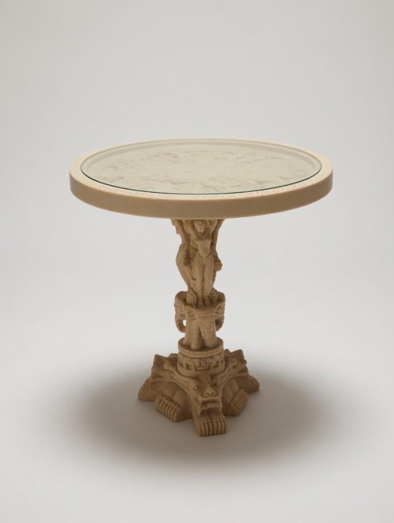 Vintage Chinoiserie Bijzettafel – Reliëf – Kunsthars, Antiek en Kunst, Ophalen