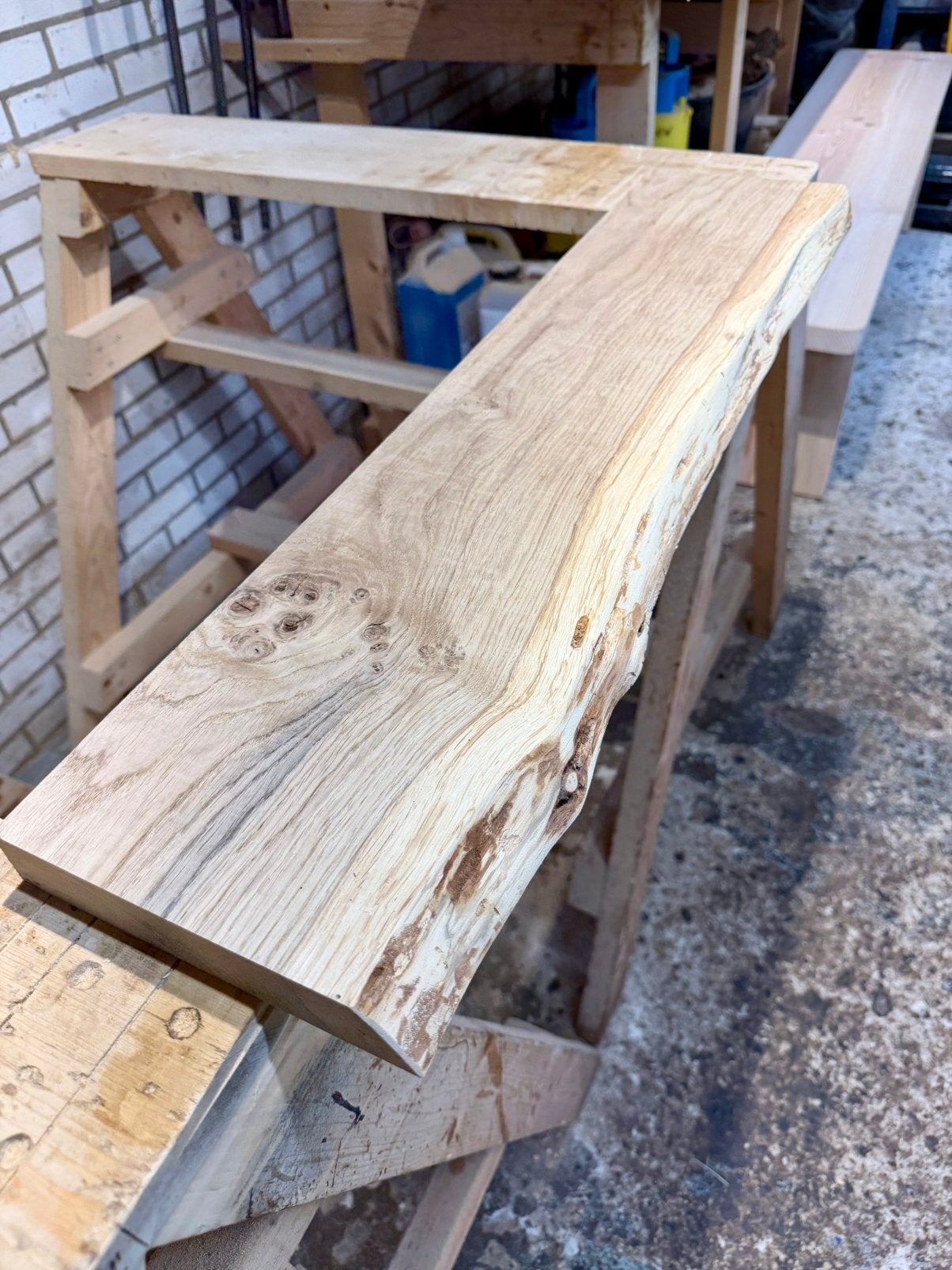 Mooie natuurlijke eiken plank + montage (80x19), Ophalen of Verzenden, Zo goed als nieuw