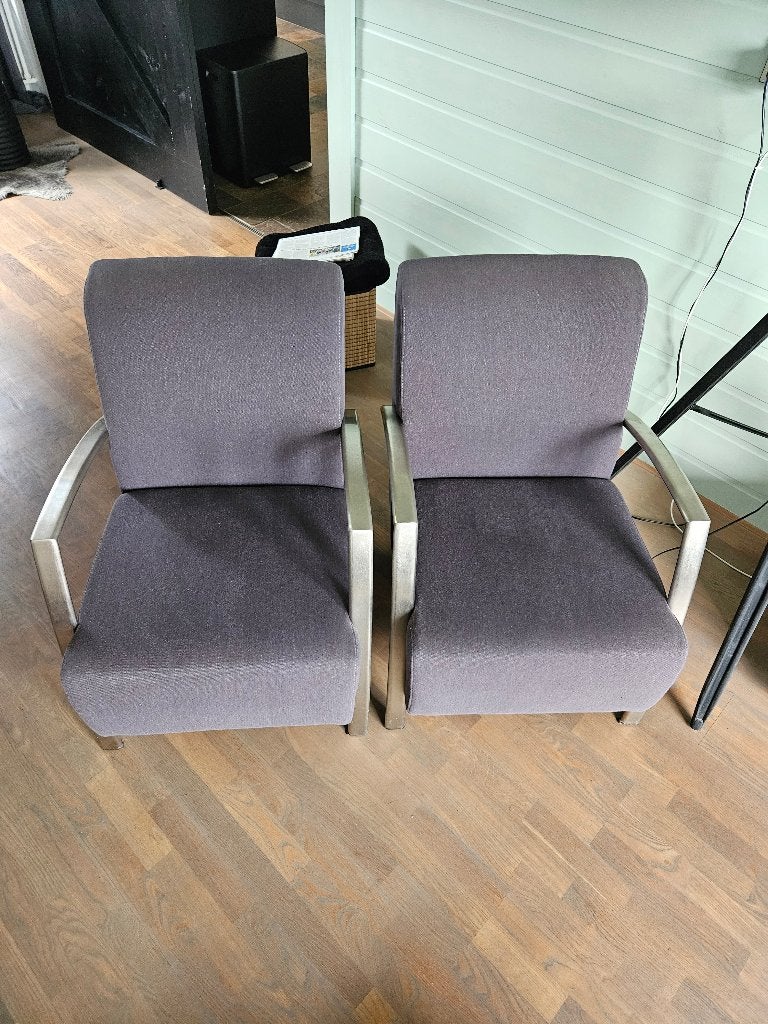 Stoelen, Ophalen, Gebruikt, Twee, Stof