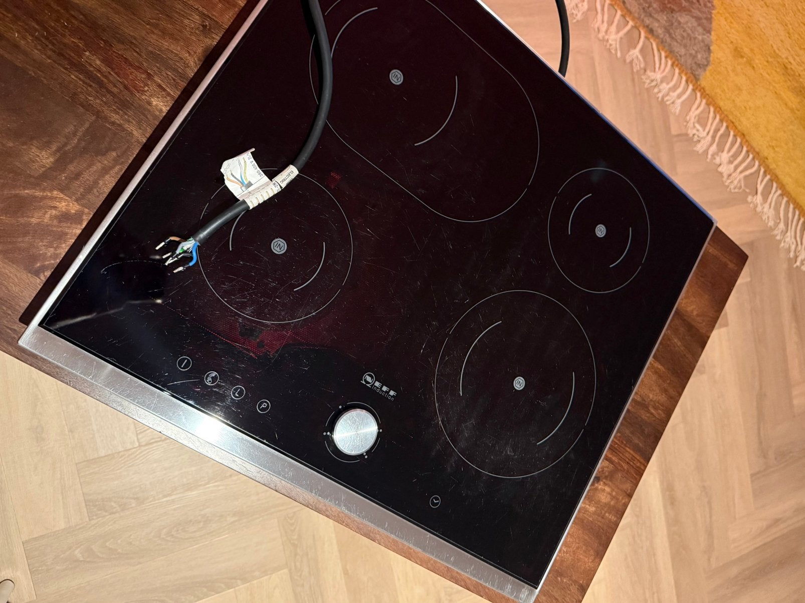 NEFF inductie kookplaat, Witgoed en Apparatuur, Ophalen, Gebruikt, 4 kookzones, Inbouw