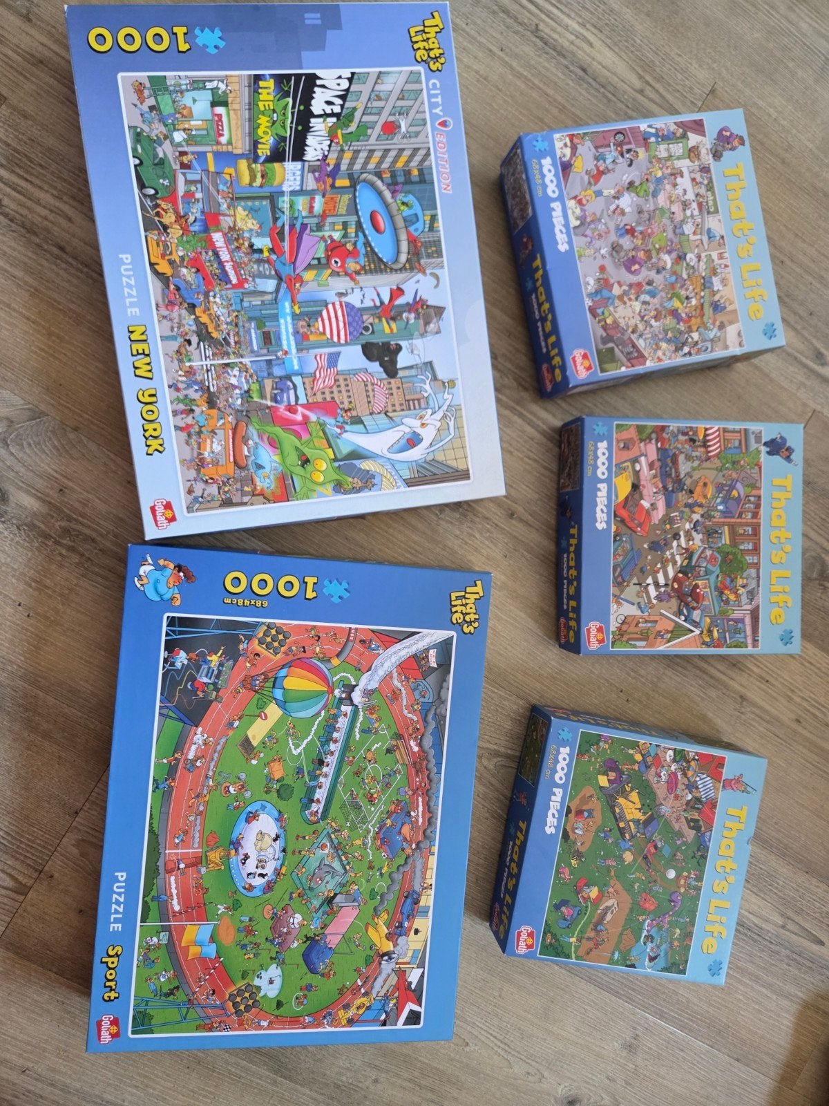 That's Life Puzzels - 5x 1000 stukjes, Ophalen, 500 t/m 1500 stukjes, Gebruikt, Legpuzzel