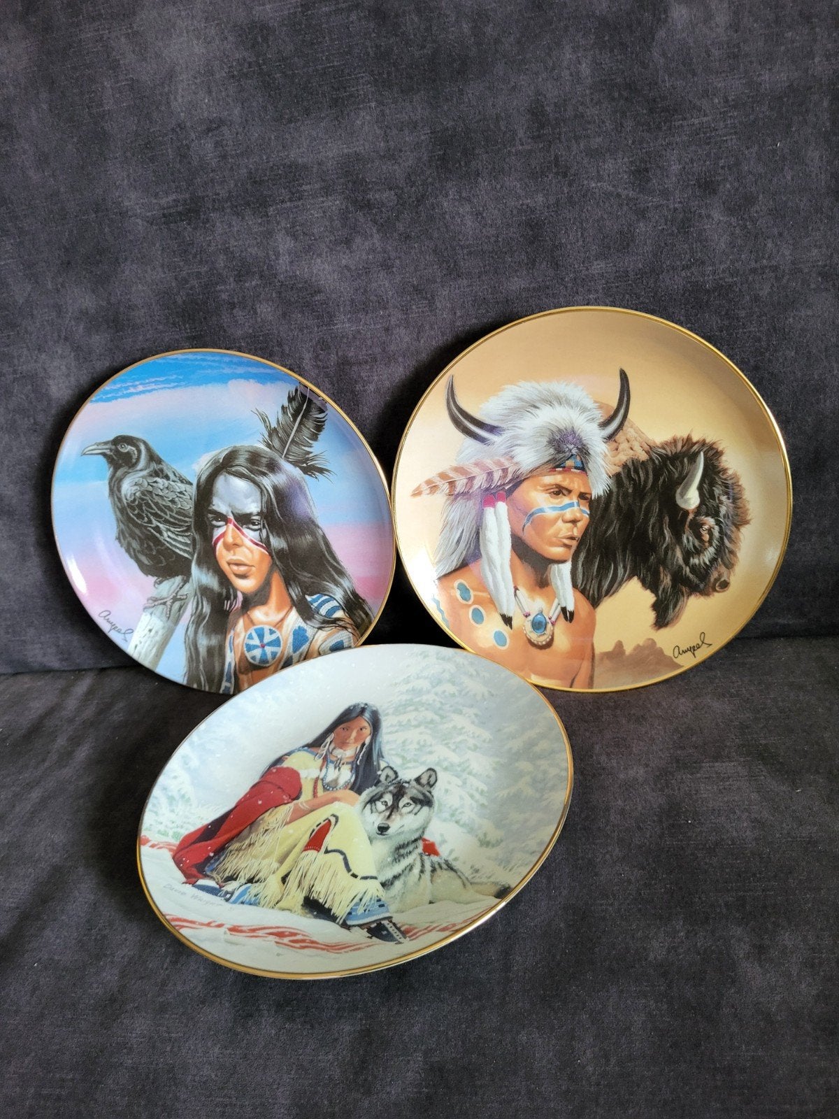 3 Hamilton Collection / Franklin Mint sierborden, Ophalen of Verzenden