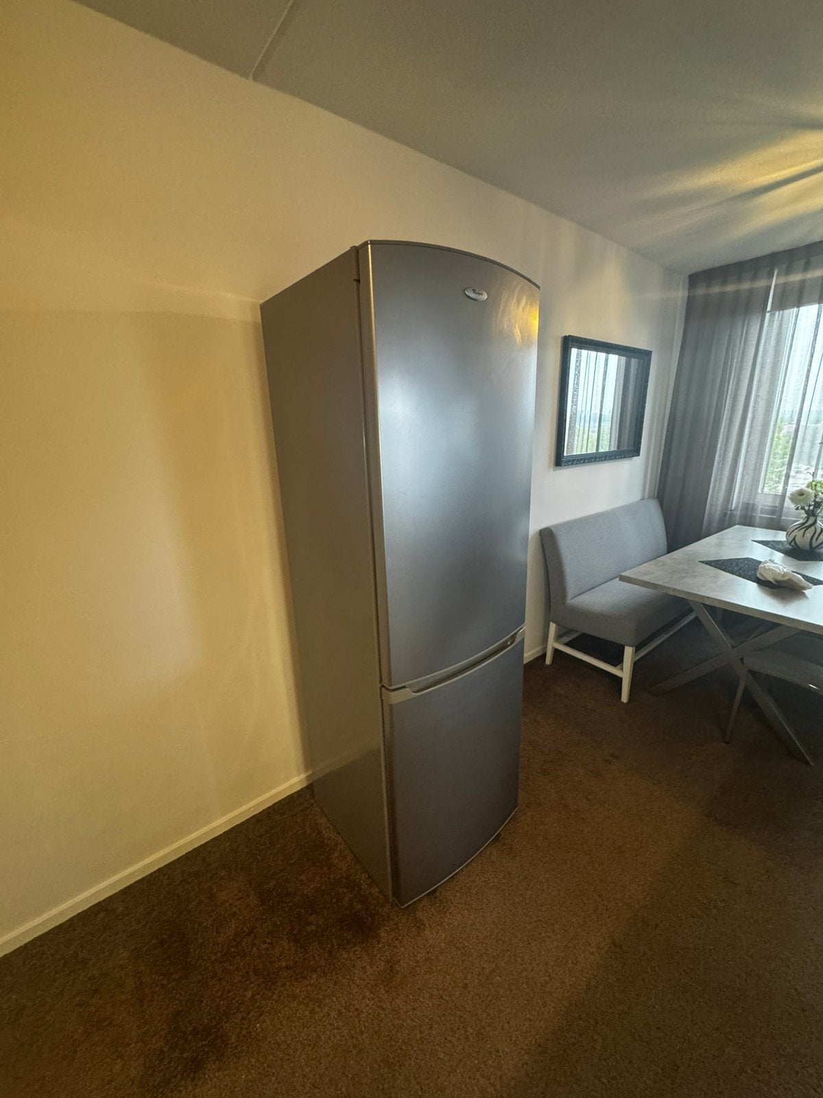 Whirlpool koelast vrieskast combi vriezer 2in1, Witgoed en Apparatuur, Koelkasten en IJskasten, Gebruikt, 200 liter of meer, 60 cm of meer