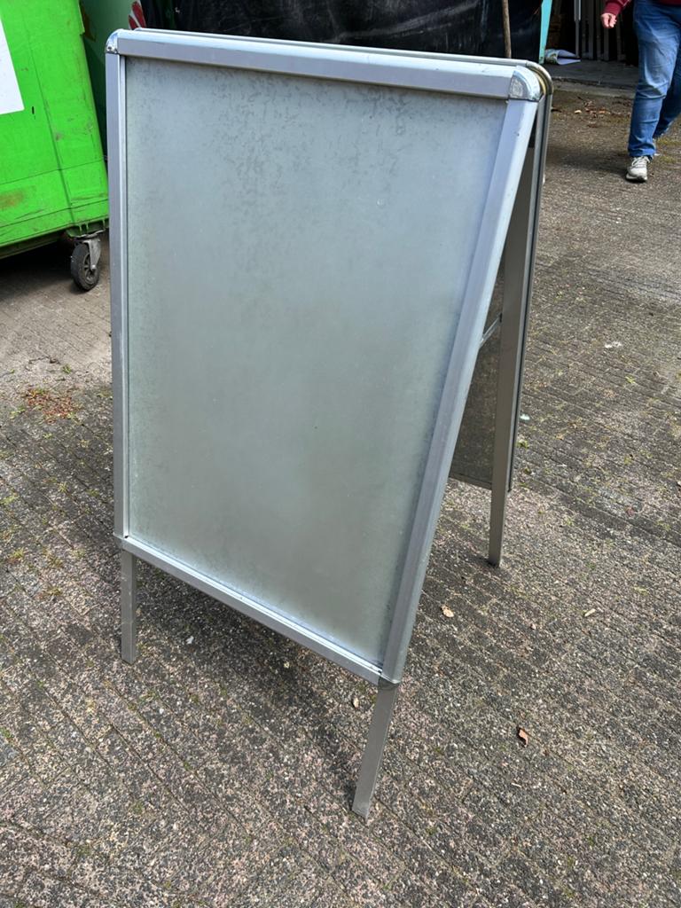 2x stoepbord, Ophalen, Reclamebord, G, Zo goed als nieuw