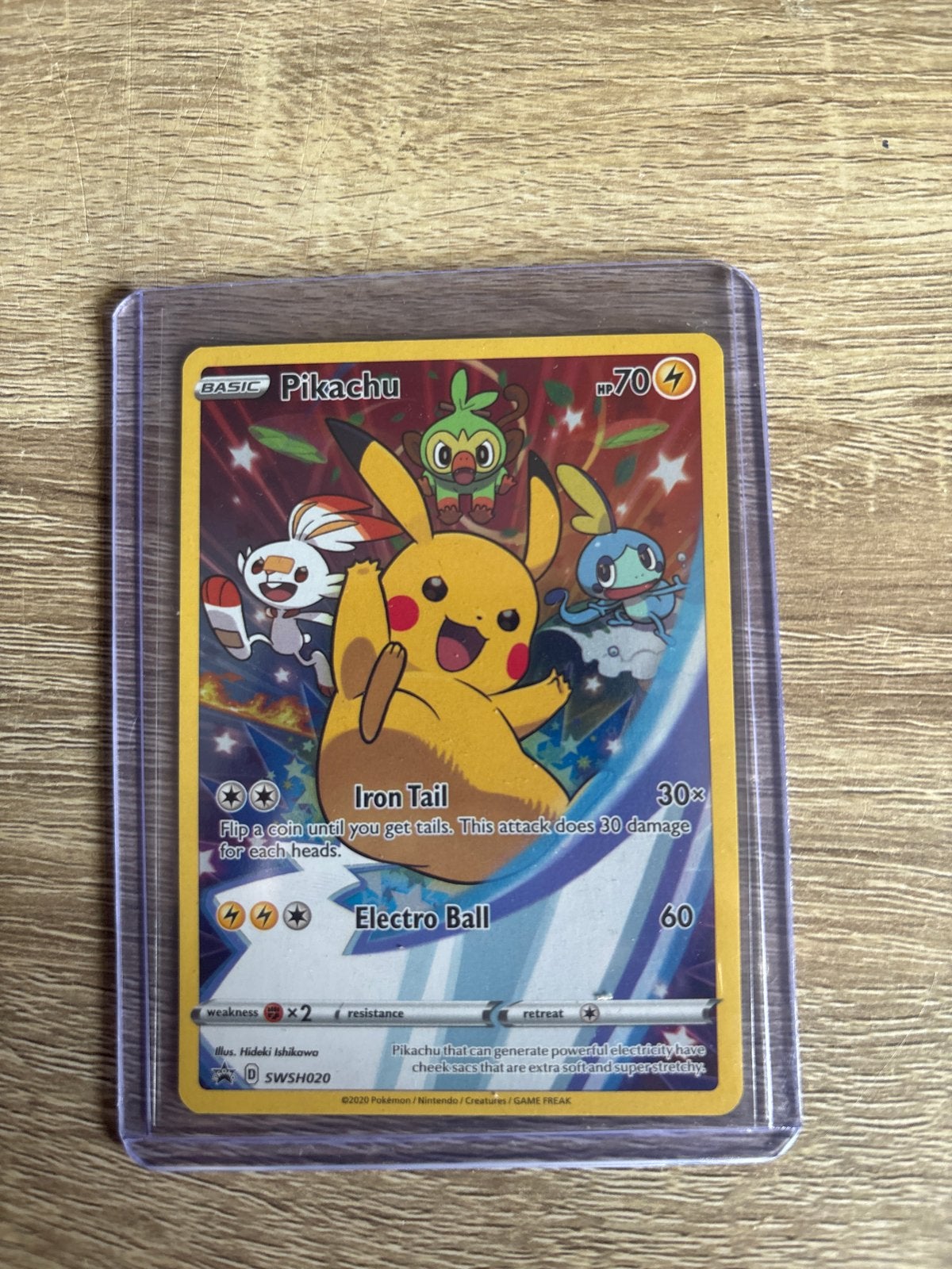 Pikachu SWSH020 Promo Pokémon Kaart, Ophalen, Nieuw, Losse kaart