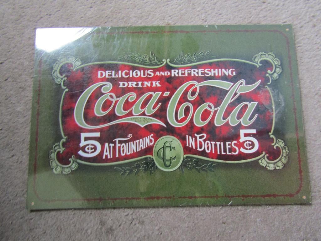 emaille reclamebord: Coca Cola GESEALD, Antiek en Kunst, Ophalen of Verzenden