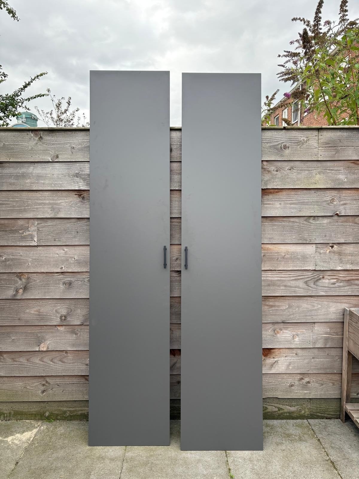 IKEA Pax Kastdeuren met scharnieren - Grijs, Ophalen, Overige materialen, Gebruikt, 200 cm of meer