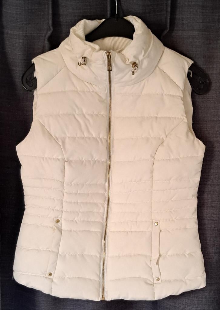 Witte gewatteerde bodywarmer Atmosphere maat 34, Kleding | Dames, Bodywarmers, Ophalen, Atmosphere, Wit, Zo goed als nieuw