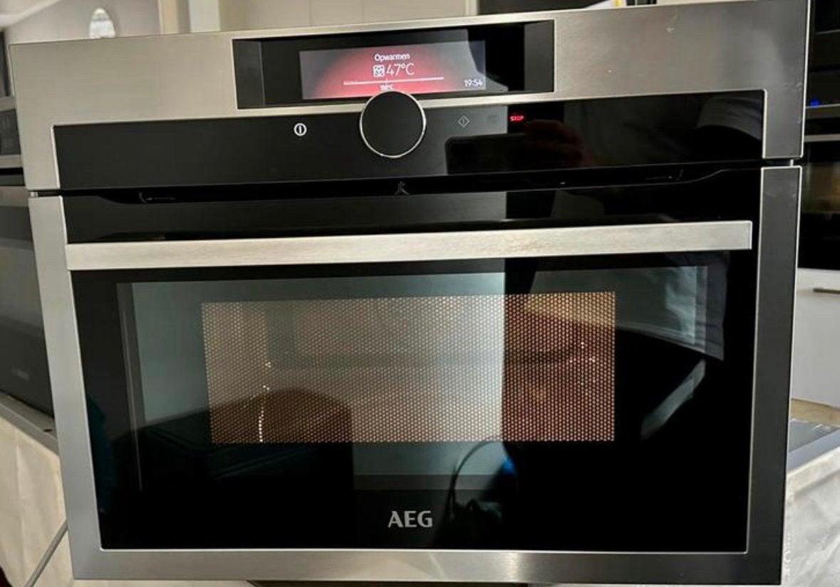 AEG inbouw Combi Oven/Magnetron KME861000M (ZGAN!!!), Combimagnetron, Ophalen of Verzenden, Zo goed als nieuw, Inbouw