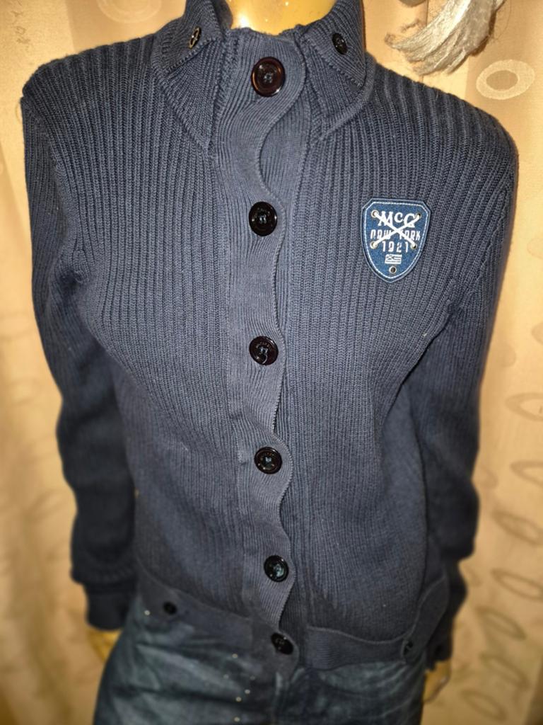 Mc gregor Gebreid Vest - Donkerblauw maat M zgan, Maat 38/40 (M), McGregor, Blauw, Ophalen of Verzenden