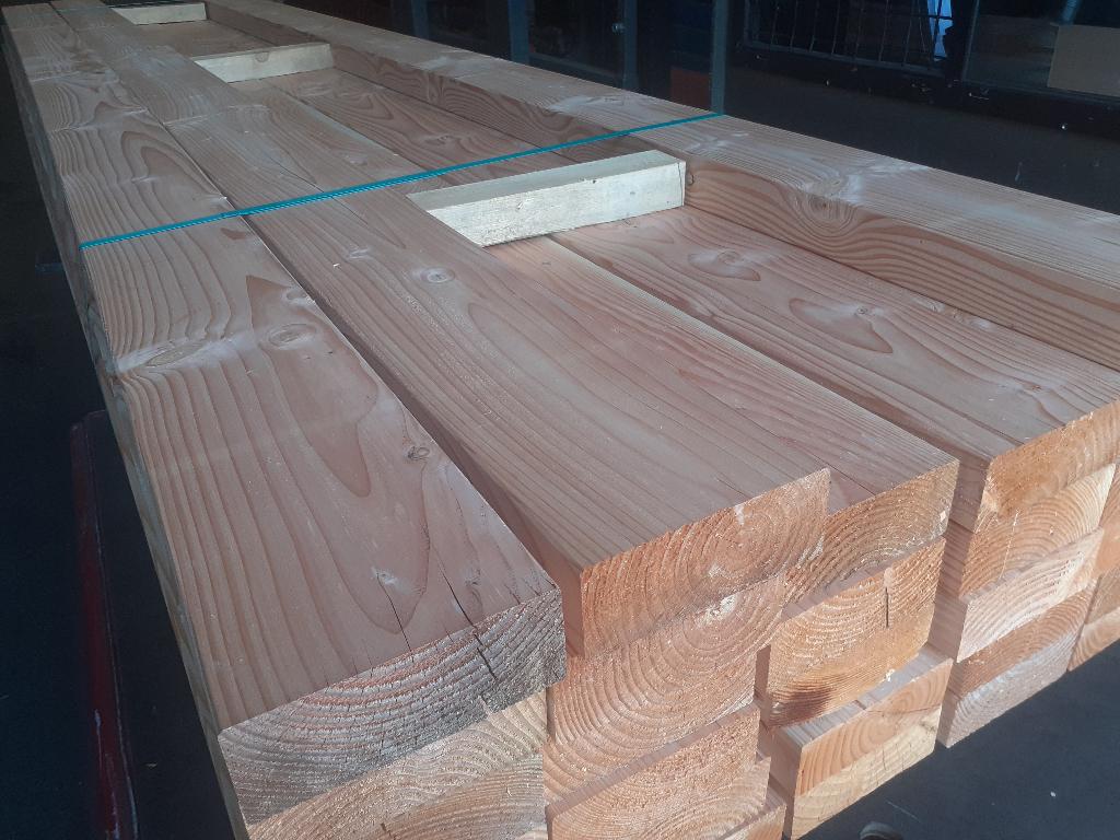 3 x restpartij Douglas palen en balken 400 en 600 cm lengte, Ophalen of Verzenden, 250 cm of meer, Palen