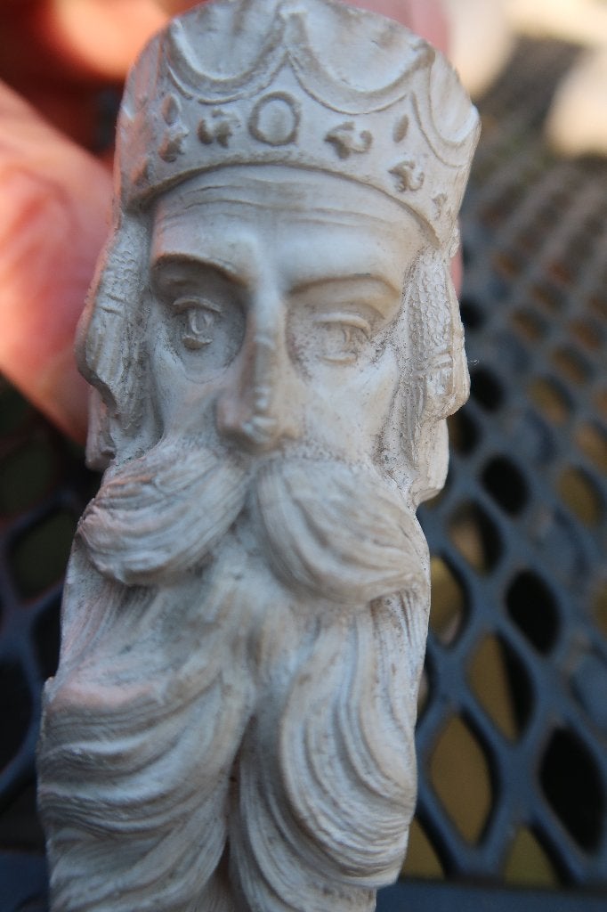 pijpekop,koning met baard,afm 6x8 cm, Ophalen of Verzenden, Zo goed als nieuw, (Water)pijp