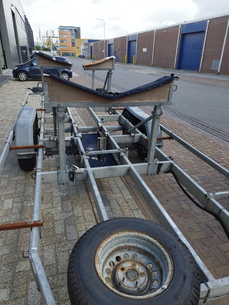 Pega trailer kielboot dubbelasser gebruikt, Watersport en Boten, Ophalen, Gebruikt, 1500 tot 3000 kg, 6 tot 9 meter