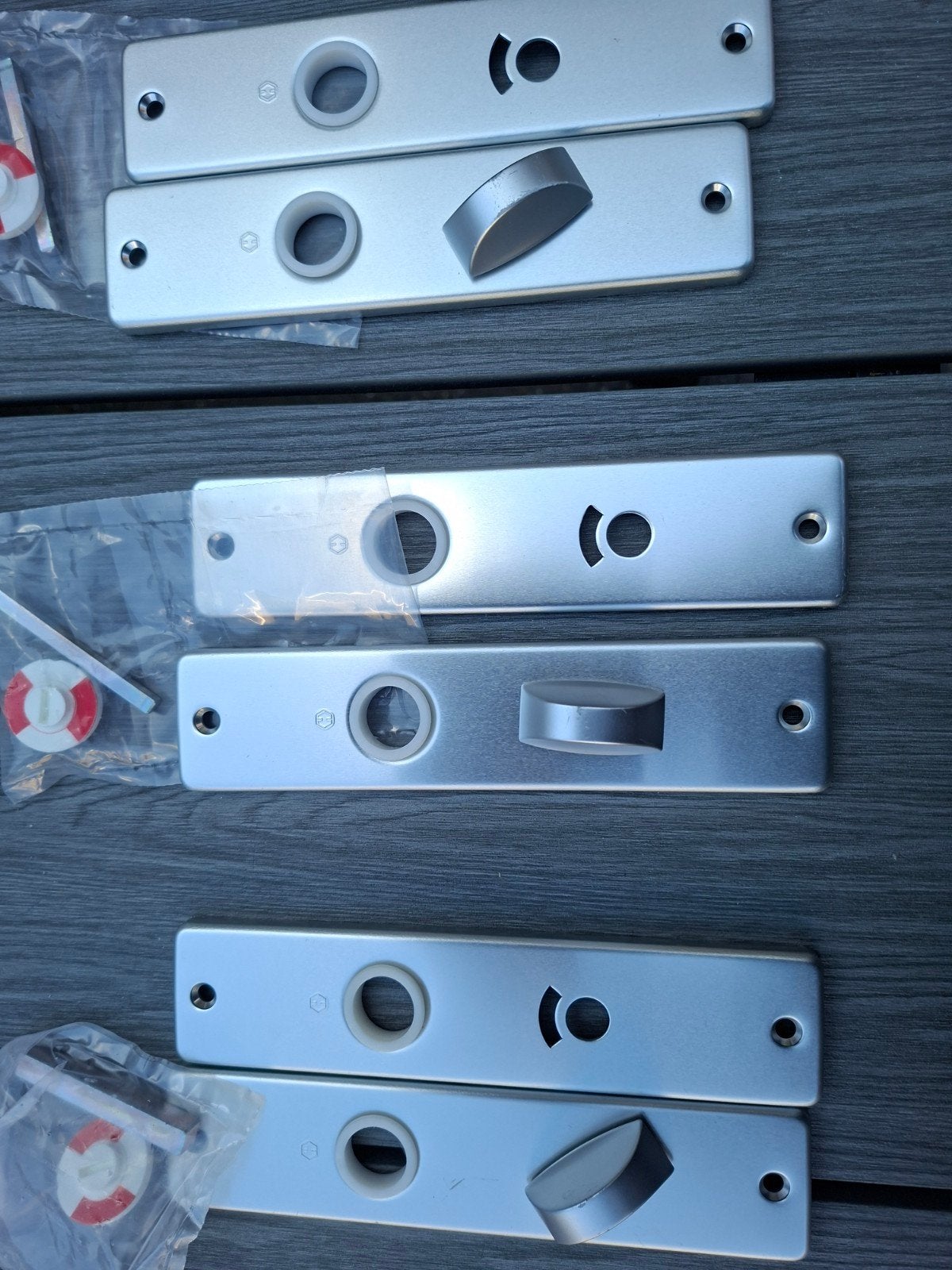 Badkamer/WC schilden 180x40 mm - Meerdere sets met krasjes, Ophalen of Verzenden, Overige typen