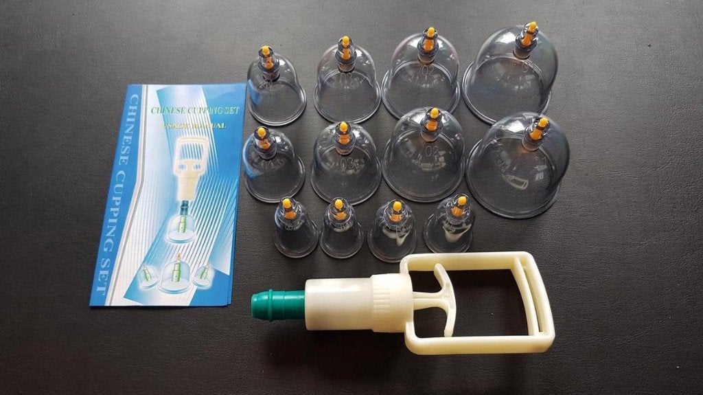 Professionele cupping set + NL handleiding | 1 keer gebruikt, Ophalen of Verzenden, Zo goed als nieuw, Overige typen