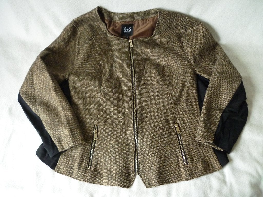 MS Mode jasje maat 54 jas / blazer, Bruin, Maat 46/48 (XL) of groter, Ophalen of Verzenden, Jasje