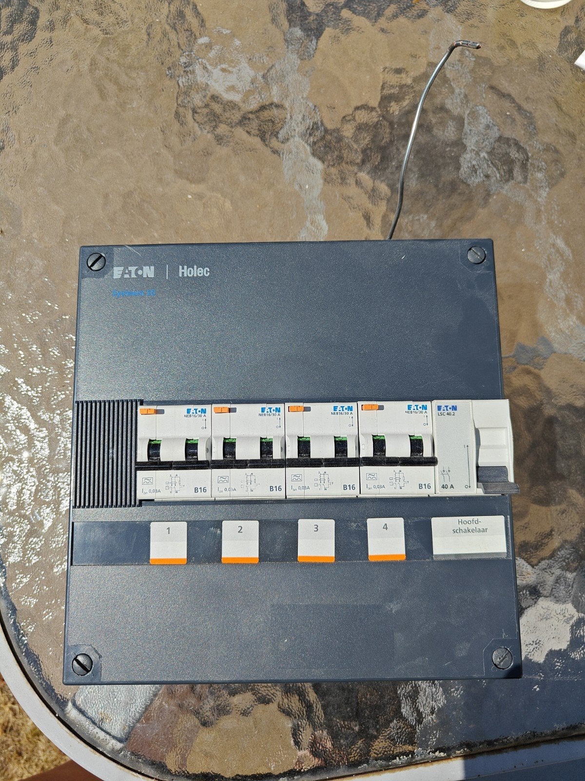 Eaton Holec Groepenkast met 4 aardlekautomaten, Ophalen of Verzenden, Gebruikt, Eaton, Groepenkast