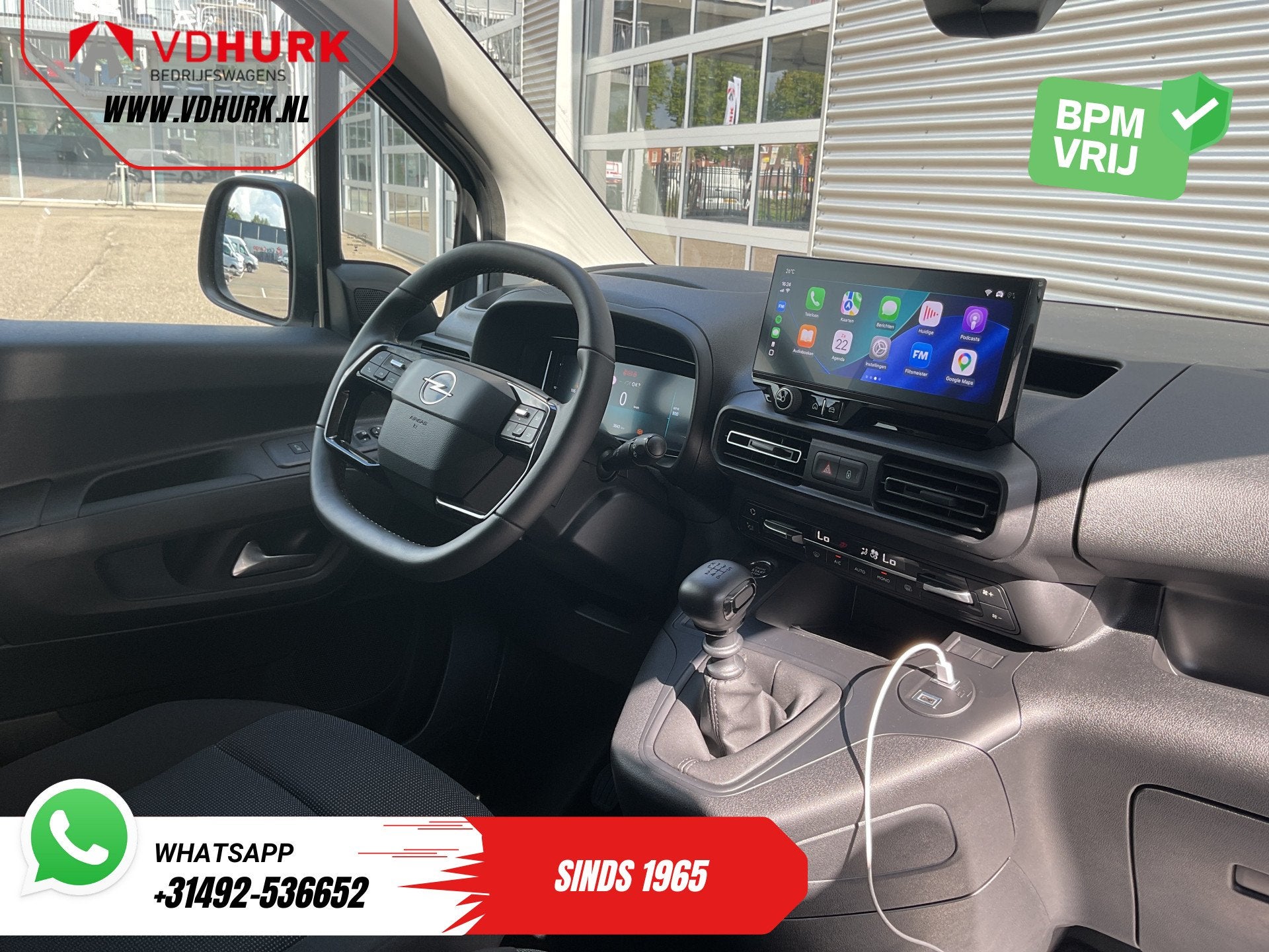 Opel Combo 1.5 HDi 100 pk L2 LED/ 3pers/ Stoelverw/ Stuurver, Voorwielaandrijving, Gebruikt, 4 cilinders, Wit