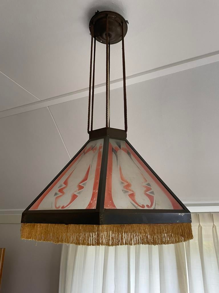 Amsterdamse school lamp, Ophalen