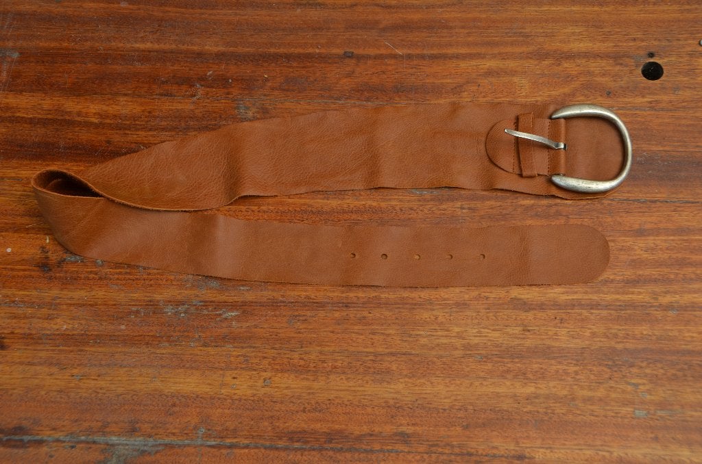 mooie nieuwe bruine soepel leren riem maat 95 Promiss, Promiss, Echt leder, Tailleriem, Ophalen of Verzenden