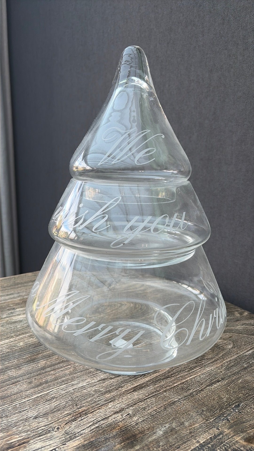 Riviera Maison kerstboom etagère/schaal, Huis en Inrichting, Ophalen, Gebruikt, Glas