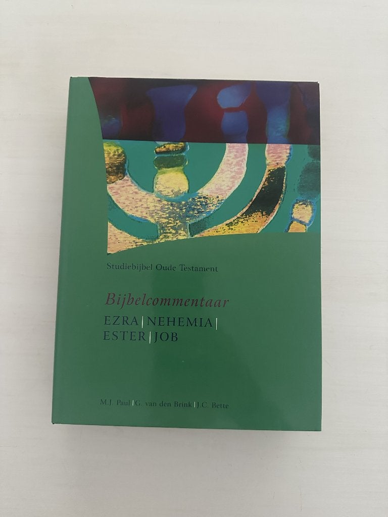 Bijbelcommentaar Ezra - Nehemia - Ester - Job - Studiebijbel, Ophalen of Verzenden, Zo goed als nieuw, M.J. Paul, G. van den Brink en J.C. Bette