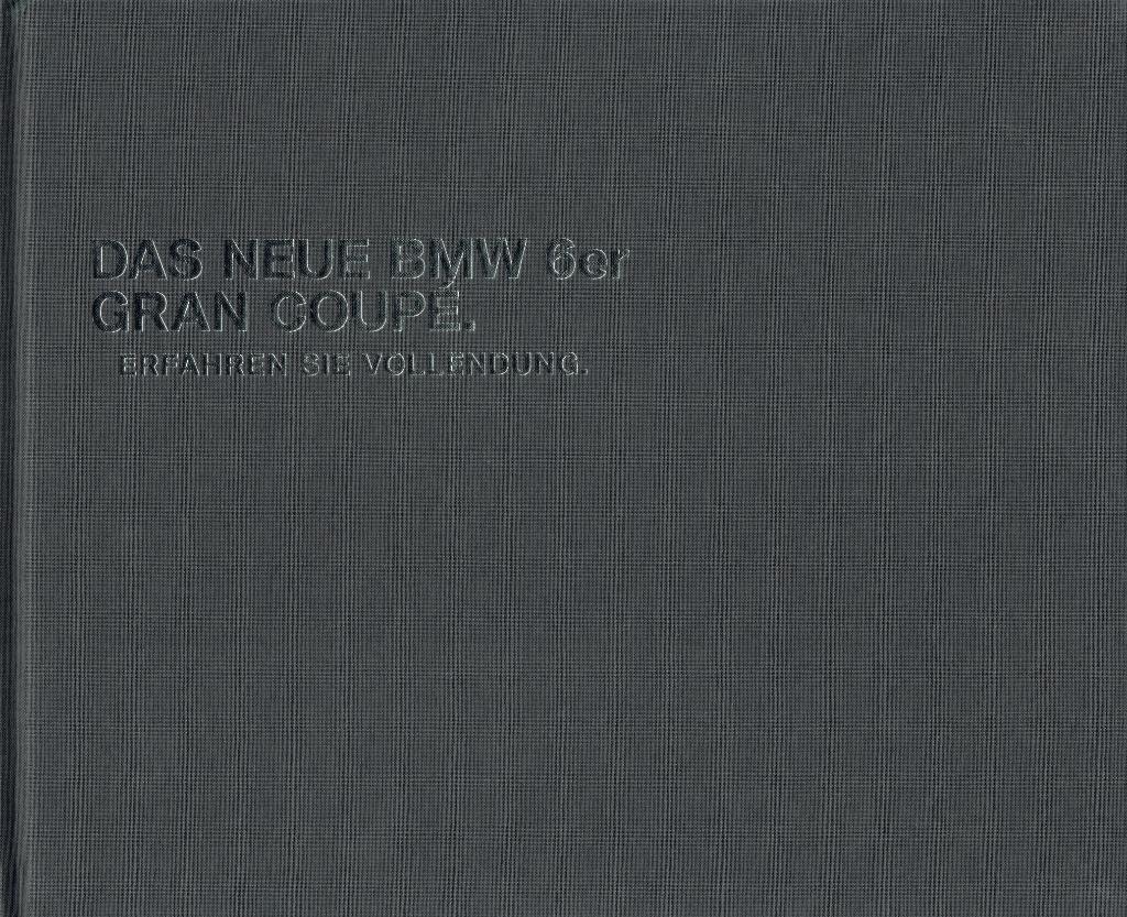 Dealerboek BMW 6-serie Gran Coupé (hardcover - ca.2012), Verzenden, Gelezen, BMW