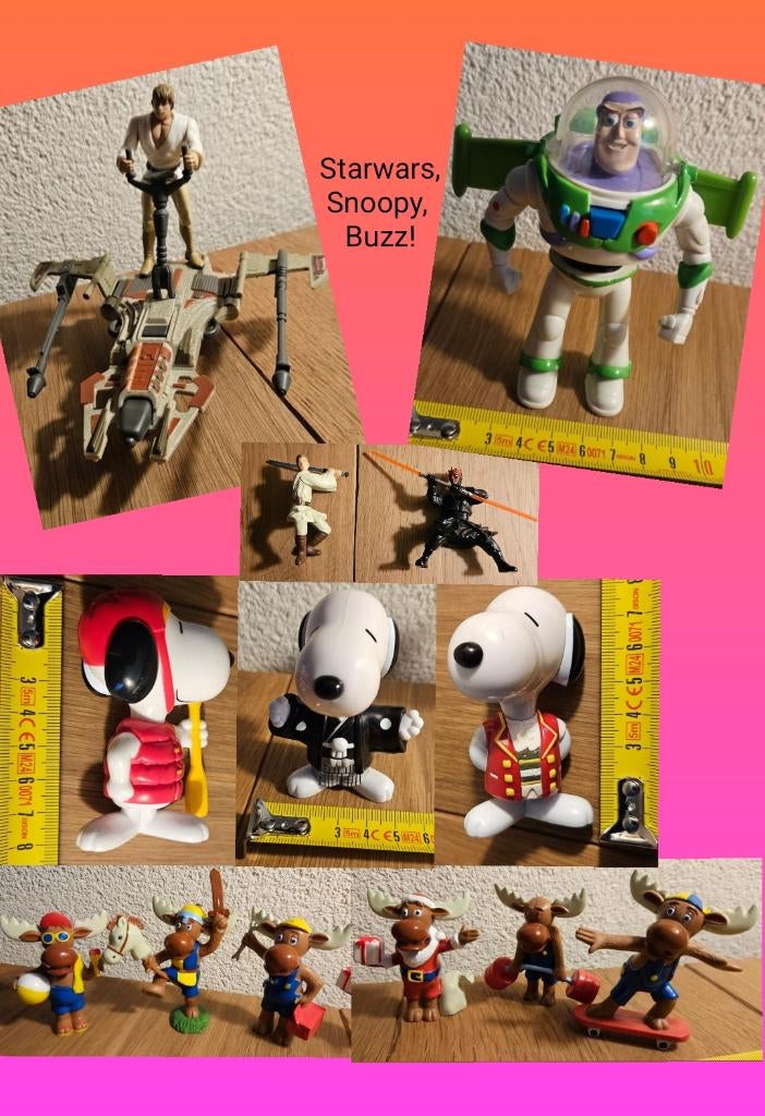 McDonalds, Buzz Lightyear, Snoopy, IKEA, Star Wars poppetjes, Verzamelen, Ophalen of Verzenden, Overige figuren, Nieuw, Beeldje of Figuurtje