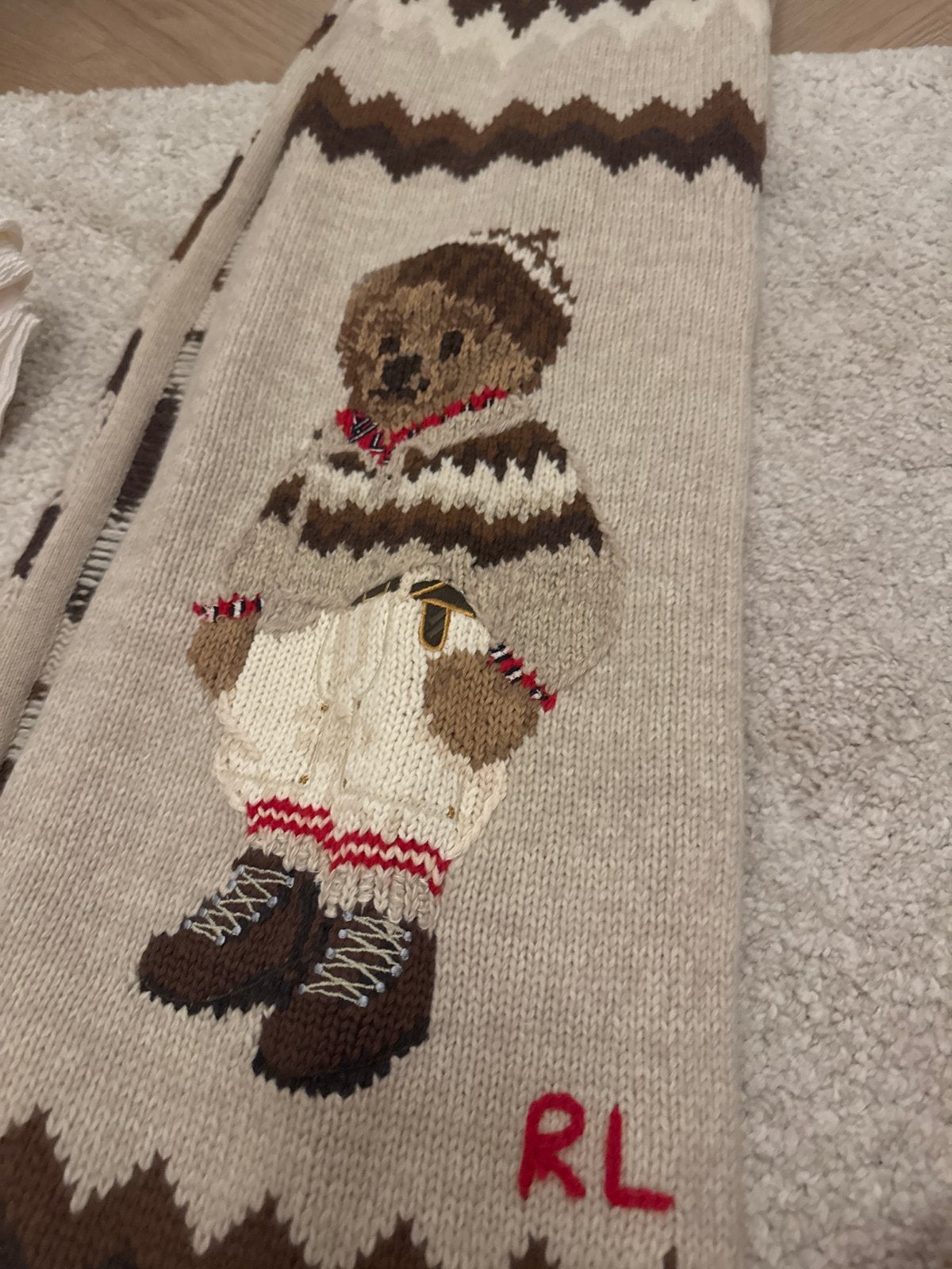 Ralph Lauren Polo Bear Sjaal - Nieuw!, Ophalen of Verzenden, Nieuw, Maat 46/48 (XL) of groter, Sjaal