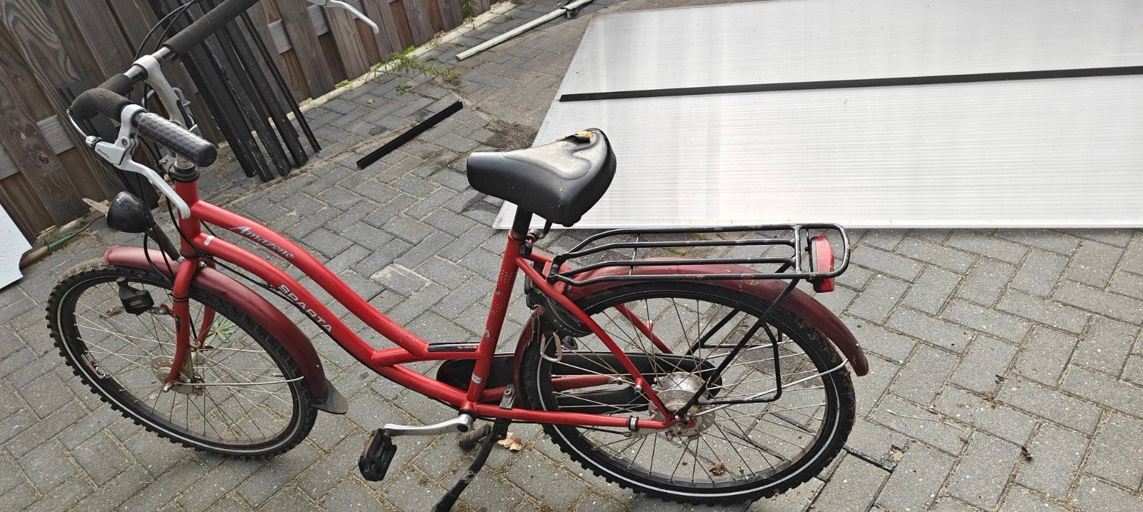 Sparta amazone 7 versnellingen, Fietsen en Brommers, Fietsen | Dames | Moederfietsen, Ophalen, 2 zitjes, Sparta, Gebruikt