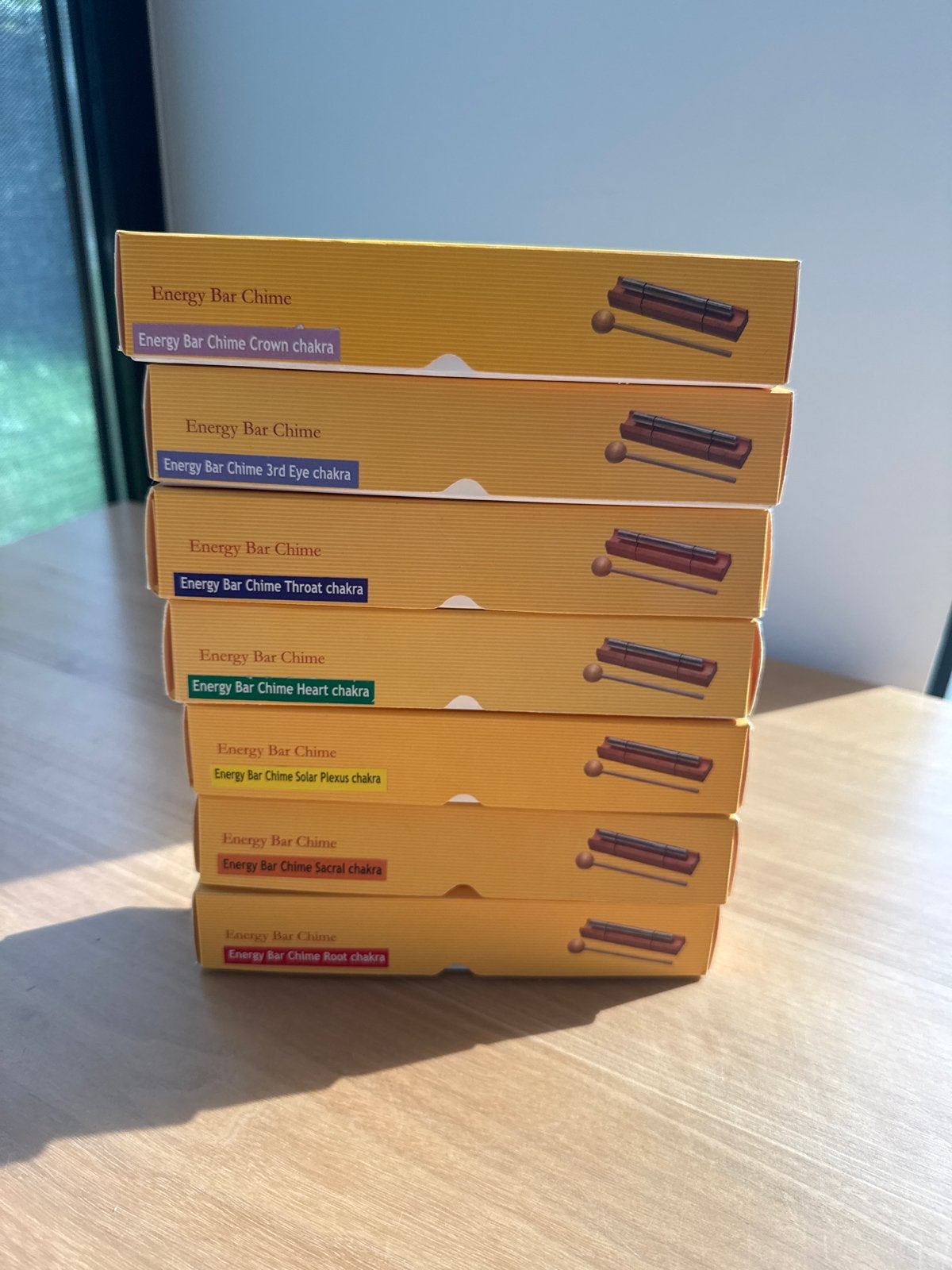 Complete set Energy Bar Chime chakra's, alleen per set!, Ophalen of Verzenden, Zo goed als nieuw